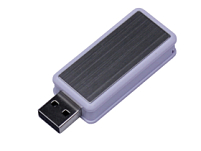 USB-флешка промо на 32 Гб прямоугольной формы, выдвижной механизм, белый USB-флешка промо на 32 Гб прямоугольной формы, выдвижной механизм, белый
