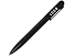 Металлическая шариковая ручка со светящимся логотипом Illuminata, черный