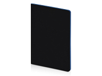 Бизнес-тетрадь А5 Pragmatic Contrast, 40 листов в клетку, черный с голубым срезом