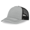 Бейсболка RAPPER CANVAS-S, 5 клиньев, пластиковая застёжка, серый, черный