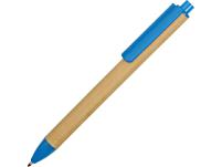 Ручка картонная шариковая «Эко 2.0», цвет: голубой, бежевый