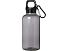 Бутылка для воды с карабином Oregon из переработанной пластмассы, 400 мл - Черный