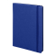 Бизнес-блокнот "RILY", формат А5,  синий, блок в точку, синий