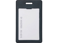 Вертикальный чехол для пропуска из экокожи Alicante, темно-синий