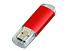Флешка промо прямоугольной формы  c прозрачным колпачком, 64 Гб, красный