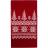 Шарф Elnik, красный с молочно-белым