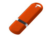 USB-флешка на 2 ГБ с покрытием soft-touch, оранжевый USB-флешка на 2 ГБ с покрытием soft-touch, оранжевый