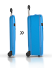 Чемодан складной Rollink Aura 55x40x20 см, 2 колеса, синий