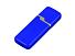 Флешка промо прямоугольной формы c оригинальным колпачком, 64 Гб, синий