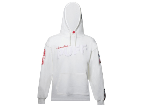 Худи оверсайз Alpha.01 унисекс, молочный, все виды нанесения на текстиле на одной толстовке
