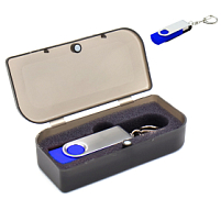 Флешка Twist 32 Гб в футляре, Синий