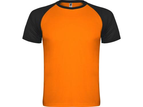 Спортивная футболка Indianapolis мужская, неоновый оранжевый/черный