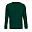 Футболка унисекс с длинным рукавом Pioneer LSL, темно-зеленая Футболка унисекс с длинным рукавом Pioneer LSL, темно-зеленая