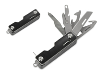 Мультитул-складной Canto 10-в-1 с защитным фиксатором, серебристый/черный