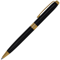 Ручка шариковая Gamma, Черный/Золотой
