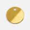 Шильдик металлический Alfa Sirkel, золотистый глянцевый