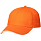 Бейсболка Spiker, оранжевая с белым