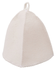 Шапка для бани и сауны Healing, белая