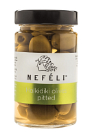 Оливки Халкидики без косточки, NEFELI (0,295кг)