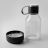 Бутылка для воды 2-в-1 Dog Bowl Bottle со съемной миской для питомцев, 1500 мл, черный