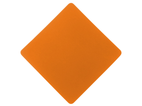 ПАТЧ РОМБ soft-touch (оранжевый) 7,6 х 7,6 см