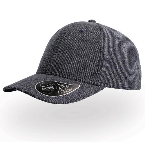 Бейсболка LOOP, 6 клиньев,  пластиковая застежка, темно-синий