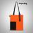 Шоппер Superbag Color (оранжевый с чёрным)