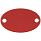 Шильдик металлический Alfa Oval, красный