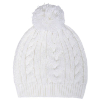 Шапка IRISH с помпоном, белый Шапка IRISH с помпоном, белый
