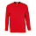 Футболка мужская с длинным рукавом MONARCH 150, ярко-красный