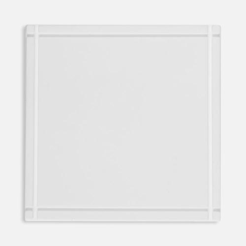 Лейбл из ПВХ Dzeta, L, белый