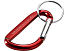 Timor брелок с карабином из переработанного алюминия, сертифицированного по стандарту RCS - Красный