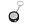 Брелок-рулетка «Шина», 1м, цвет: черный, серебристый