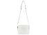 Сумка кросс-боди женская BUGATTI Elsa, белая, воловья кожа/полиэстер, 19х5,5х14 см
