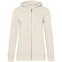 Толстовка на молнии с капюшоном женская BNC Inspire (Organic), молочно-белая