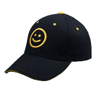 Образец бейсболка CUSTOM MERCH, 6 клиньев, металлическая застёжка с логотипом, черный