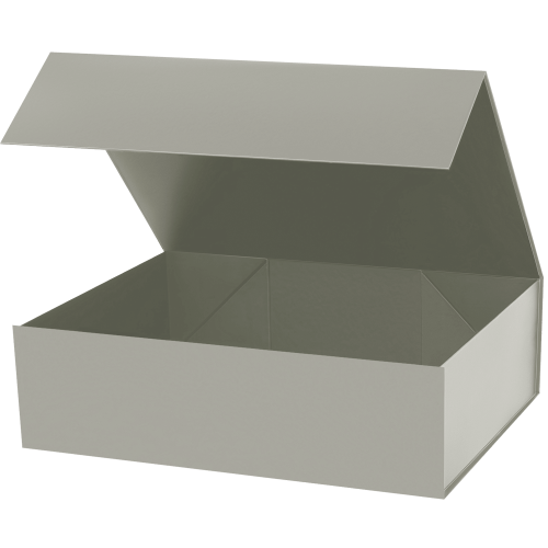 Подарочная коробка-трансформер большая, серая