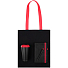 Набор Velours Bag, черный с красным