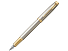 Перьевая ручка Parker IM Premium Warm Silver (grey) GT, перо: F, цвет чернил: blue, в подарочной упаковке.